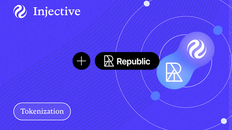 Injective integrates with Republic to enable institutional-grade tokenization and a dedicated launchpad for Injective-based projects.